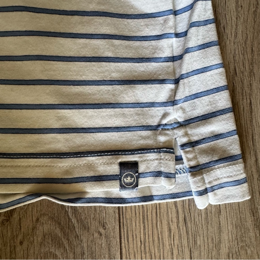 Peter Miller Fishers Island Cotton Men's Striped Polo Shirt - Picture 6 of 6
